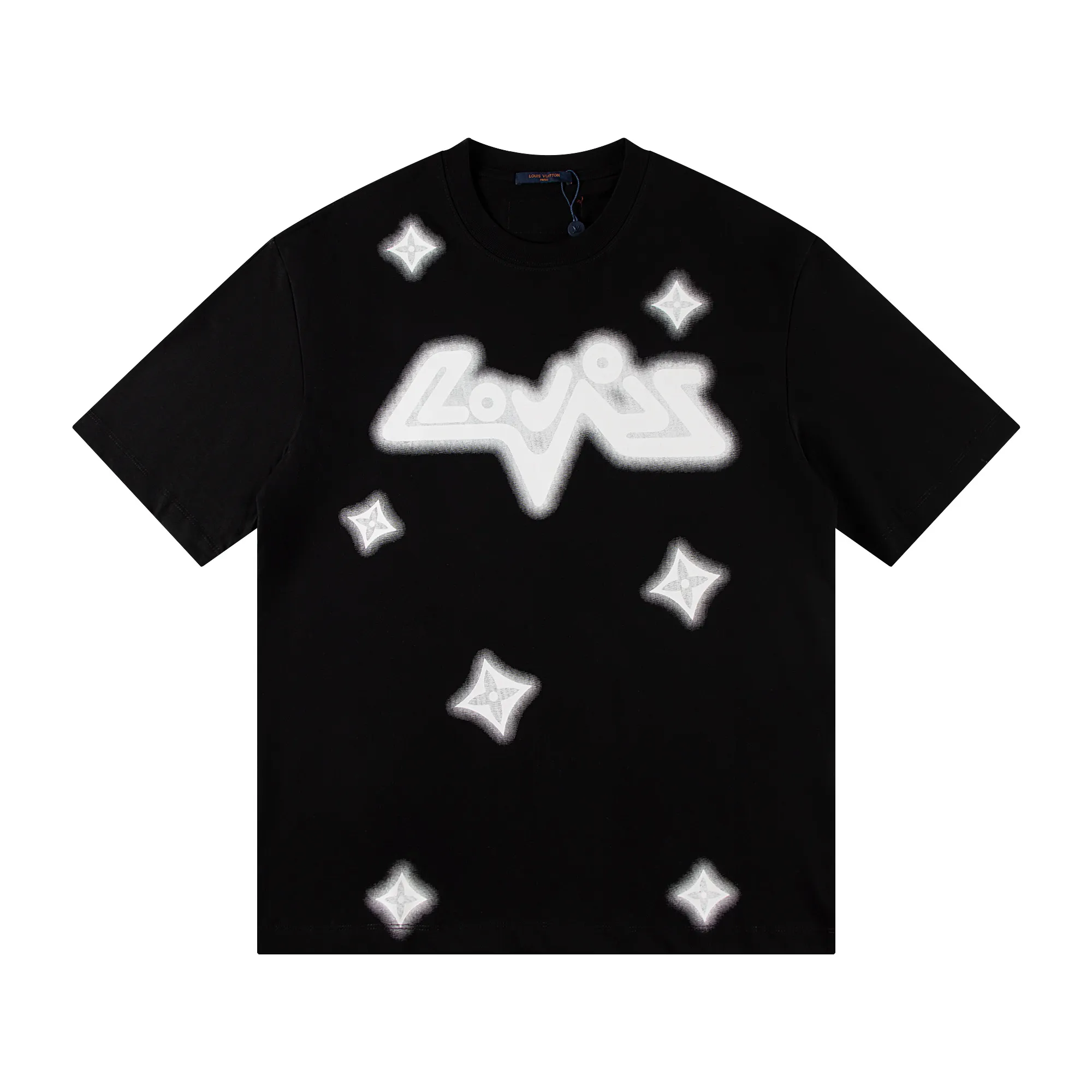 🅿️146 Style: 2026 new LOUIS VUITTON short-sleeved T-shirt Material: High version 300g double yarn combed cotton Size: S～XL Color: Black Style number: H1050